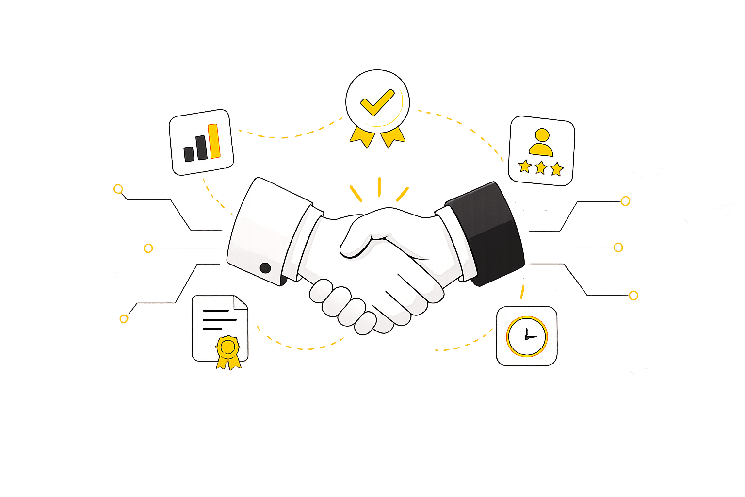 Backed by experience illustration