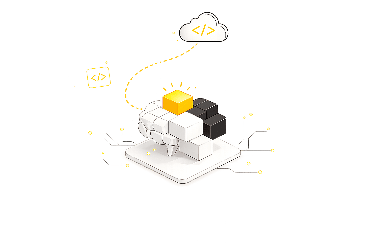 Tech-first mindset illustration